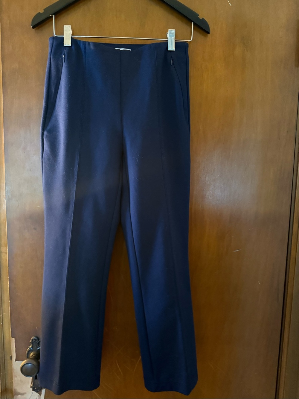 LOFT Navy Straight-Leg Dress Pants